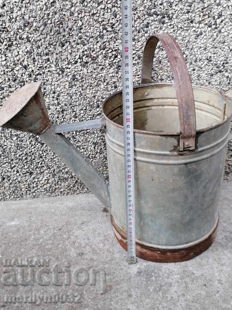 Old metal can, galvanized tube, bucket, pot - 5 Old metal can, galvanized tube, bucket, pot - 5