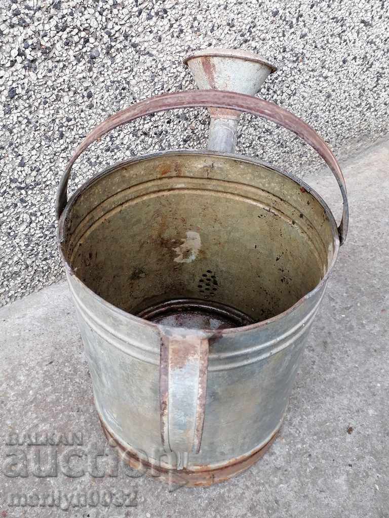 Old metal can, galvanized tube, bucket, pot - 7 Old metal can, galvanized tube, bucket, pot - 7