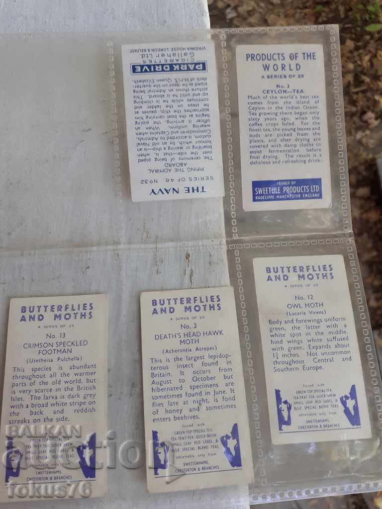 COLLECTION CARDS BUTTERFLIES BUTTERFLIES INDIANS COWBOYS - 7 COLLECTION CARDS BUTTERFLIES BUTTERFLIES INDIANS COWBOYS - 7