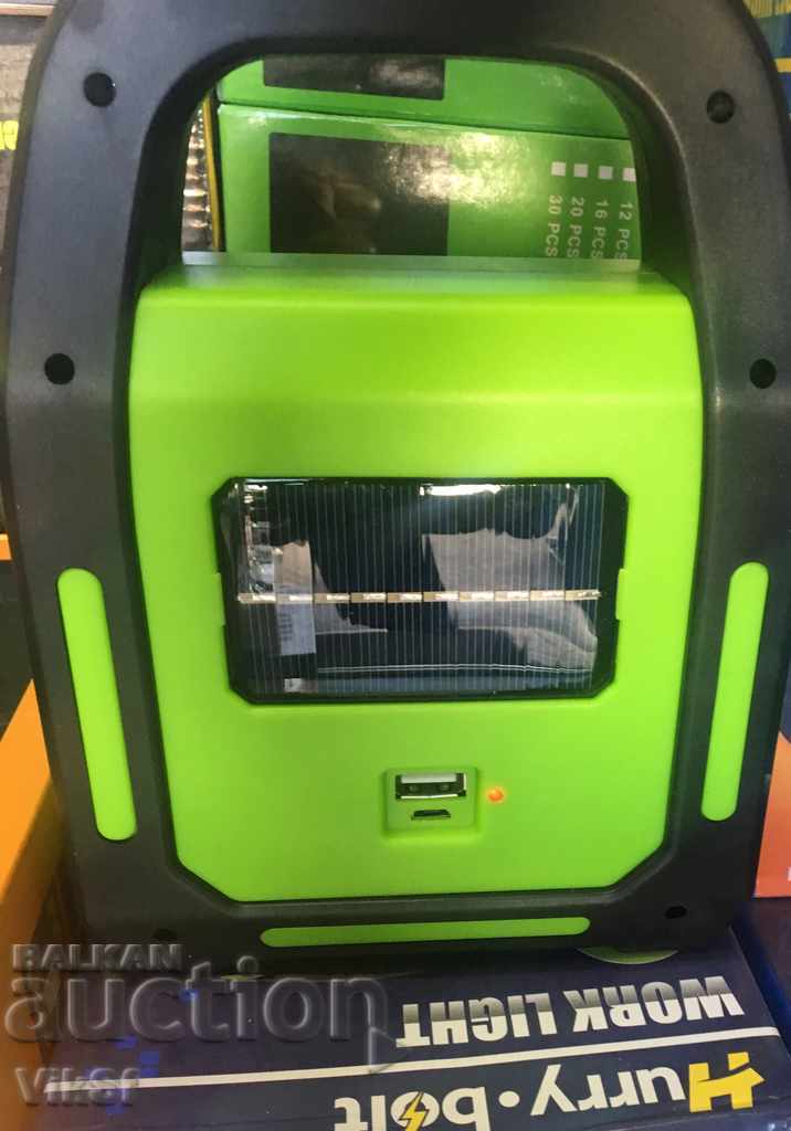 Solar LED flashlight / floodlight with built-in battery 3 in 1 with price 18.50 BGN | € 9.46