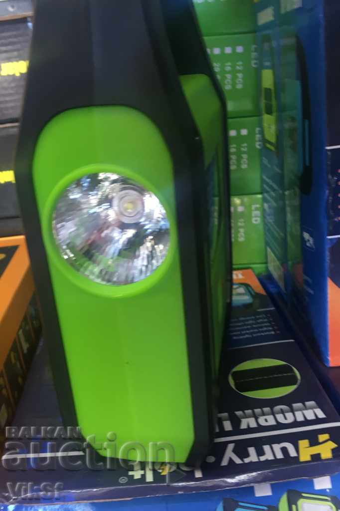 Solar LED flashlight / floodlight with built-in battery 3 in 1 - 6