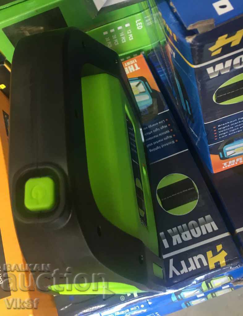 Solar LED flashlight / floodlight with built-in battery 3 in 1 - 7