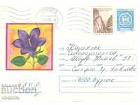 Пощенски плик - цветя - Неизвестно