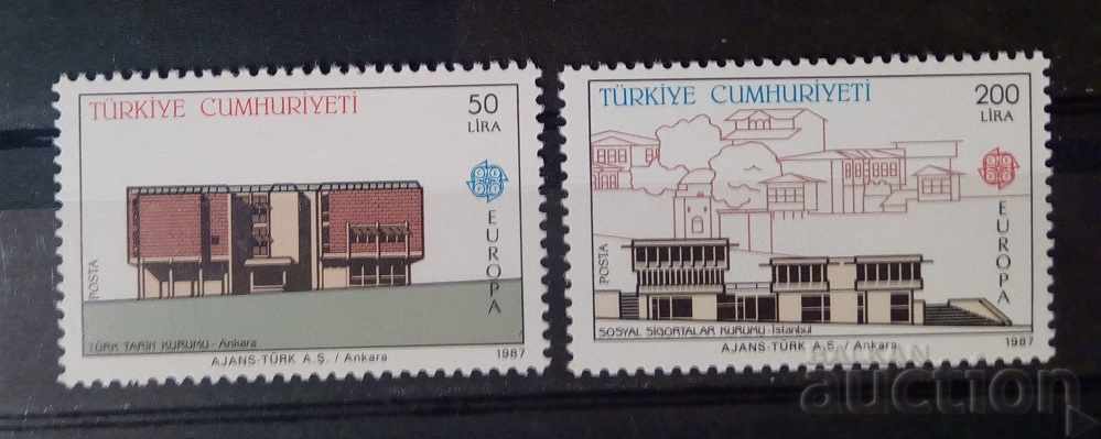 Turcia 1987 Europa Clădiri CEPT/MNH