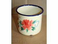SOC ENAMELED JUG CUP COURT WITH ENAMEL FROM SOCA NRB