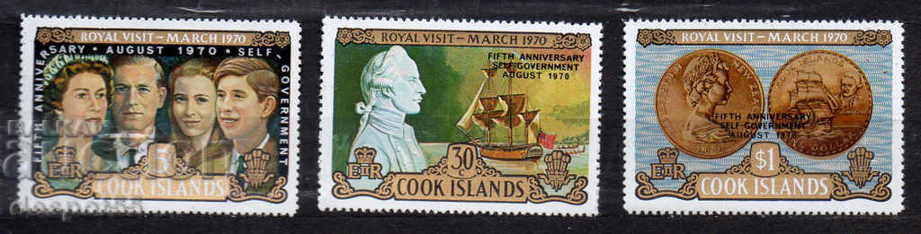 1970. Insulele Cook. A cincea aniversare a autoguvernării. NADP.