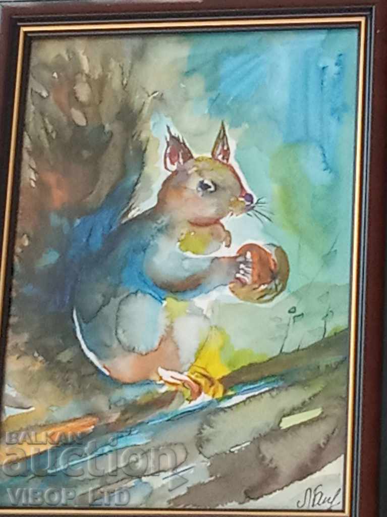 SQUIRREL OF A BRANCH picture signature frame glass with price 29.98 BGN | € 15.33 SQUIRREL OF A BRANCH picture signature frame glass with price 29.98 BGN | € 15.33