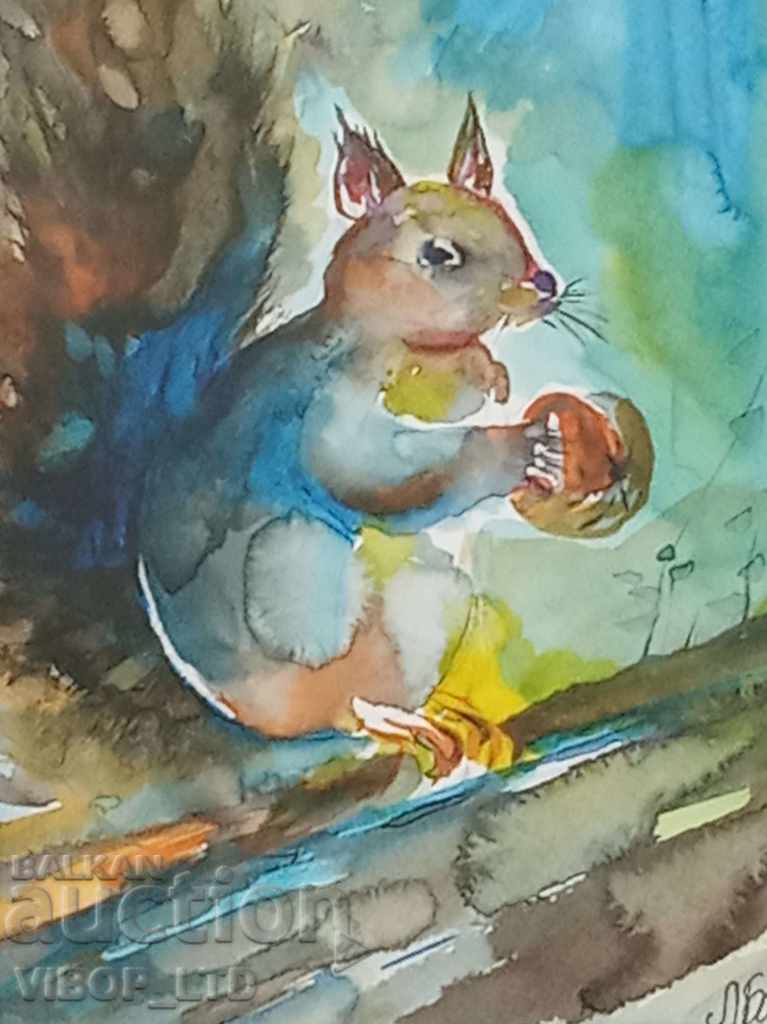 Delivery of SQUIRREL OF A BRANCH picture signature frame glass Delivery of SQUIRREL OF A BRANCH picture signature frame glass