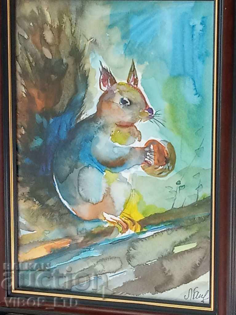 SQUIRREL OF A BRANCH picture signature frame glass - 5 SQUIRREL OF A BRANCH picture signature frame glass - 5