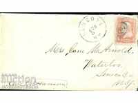 USA traveled letter with 3 CENTS red - 1