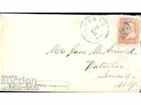 USA Travel Envelope with 3 CENT Red - 1