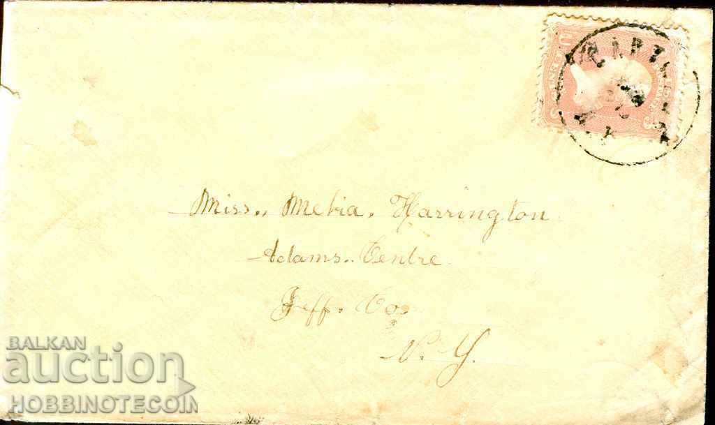 The United States traveled a letter with 3 CENTS red - 3