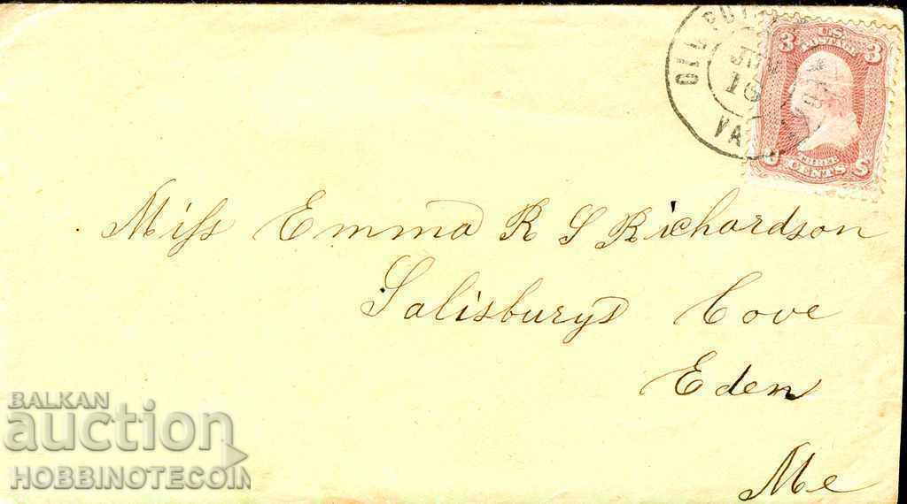 Ταξιδιωτικός φάκελος ΗΠΑ με κόκκινο 3 CENT - 4 Ταξιδιωτικός φάκελος ΗΠΑ με κόκκινο 3 CENT - 4