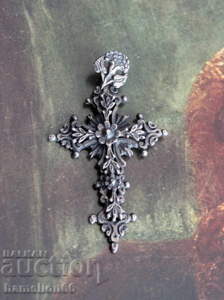 Cross, silver, Sachan Vazrozhdenski, wonderful collector's item