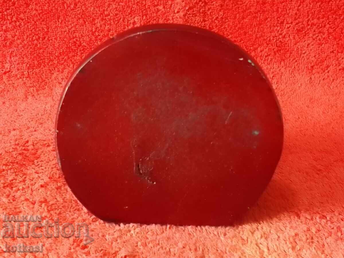 Old massive solid Buddha figure alabaster H-14.50 cm - 7 Old massive solid Buddha figure alabaster H-14.50 cm - 7