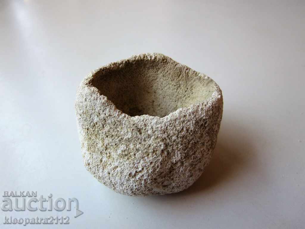 CUP OF STONE - VERY RARE NATURAL NATURAL! - 6