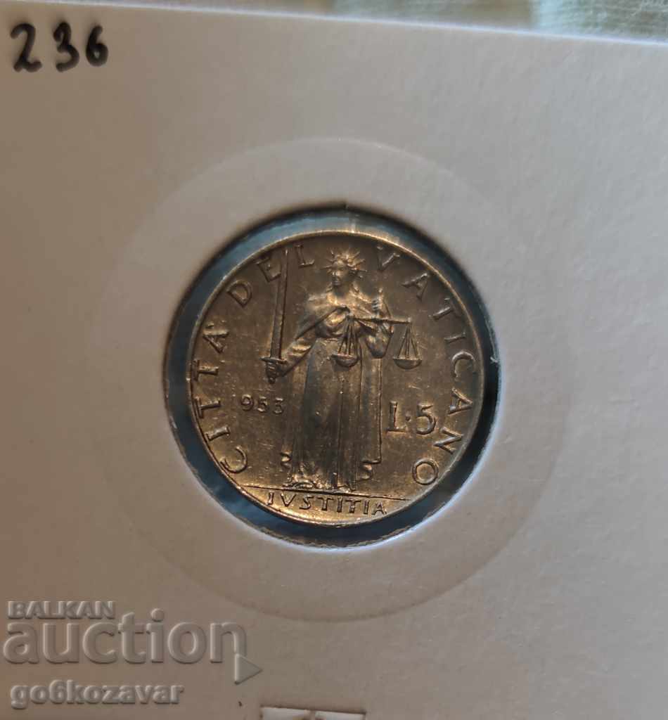 Βατικανό 5 λίρες 1953 με τιμή 6.90 BGN | € 3.53 Βατικανό 5 λίρες 1953 με τιμή 6.90 BGN | € 3.53