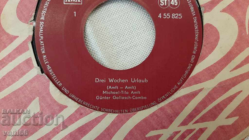 Auction Gramophone record - small format GDR DDR Auction Gramophone record - small format GDR DDR