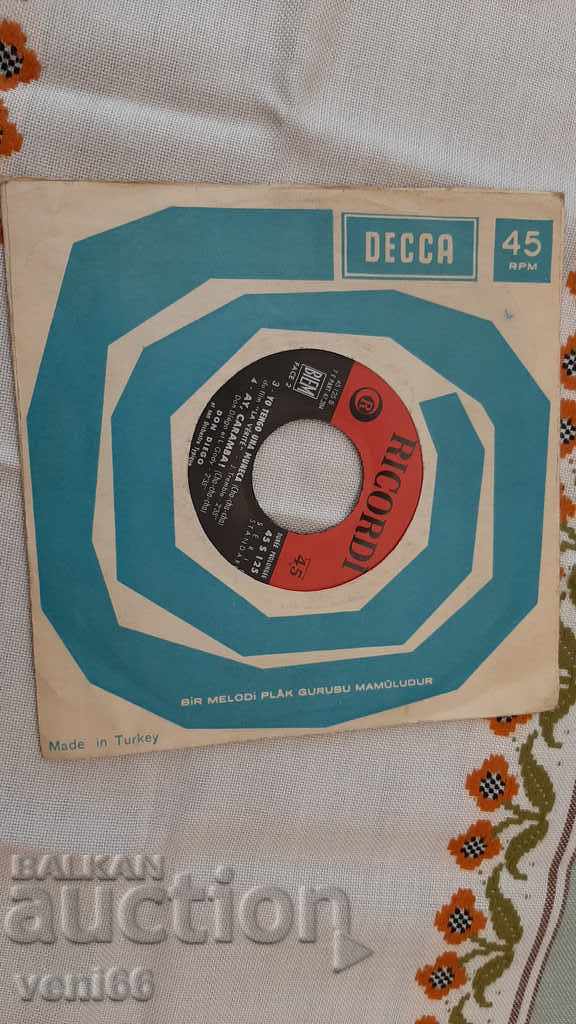 Gramophone record - small format GDR DDR - 5 Gramophone record - small format GDR DDR - 5