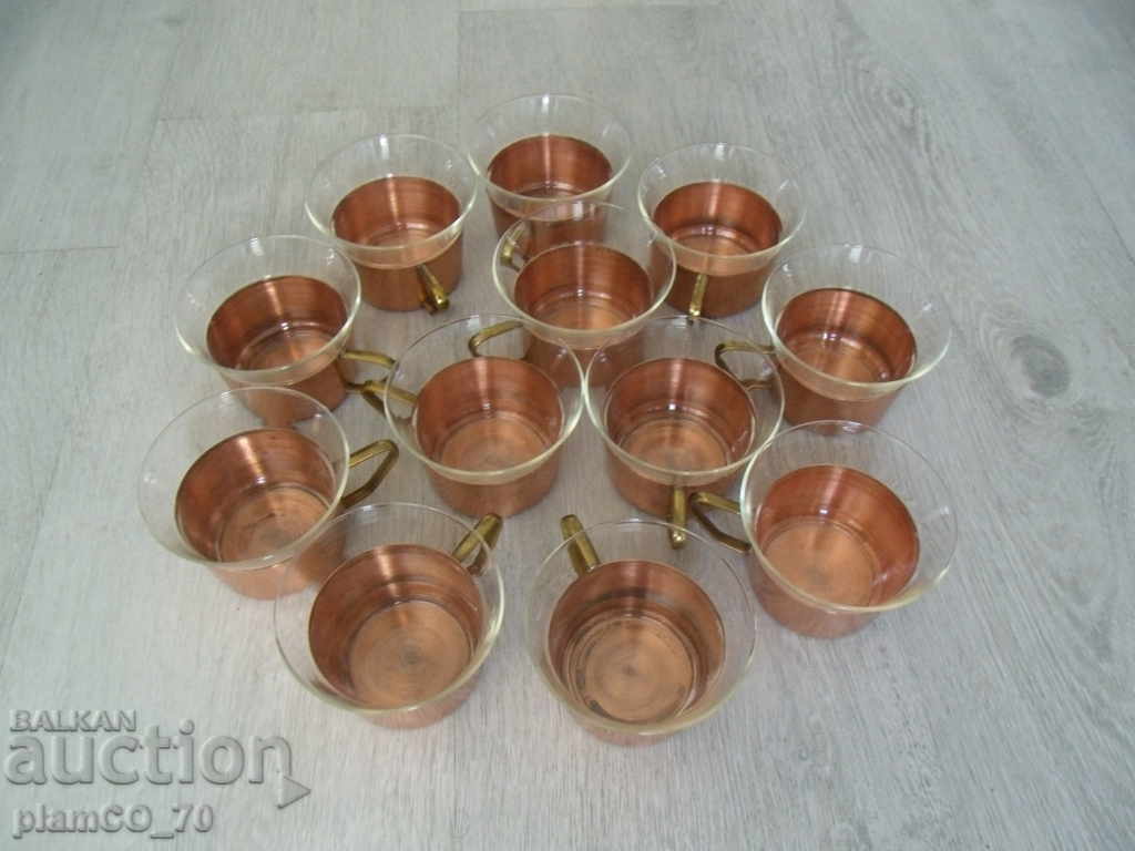№ * 4664 set de 12 pahare de cupru cu cupe JENA GLAS - 5 № * 4664 set de 12 pahare de cupru cu cupe JENA GLAS - 5