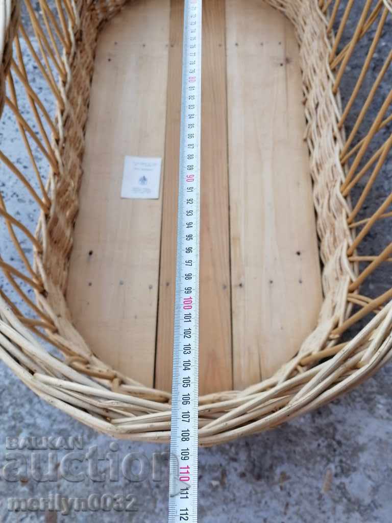 Wicker cot baby basket reed basket paner PRC - 6