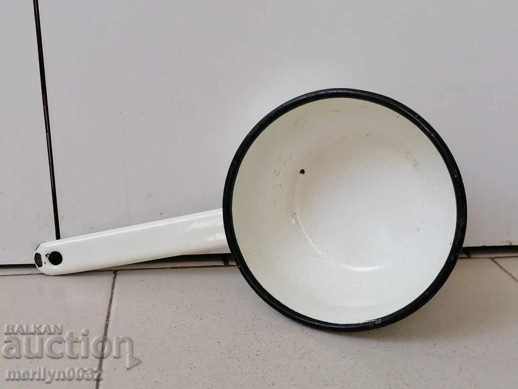 Old enameled dish, frying pan with enamel NRB - 5 Old enameled dish, frying pan with enamel NRB - 5