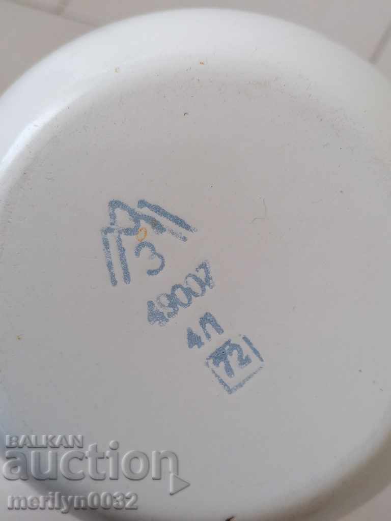 Old enameled dish, frying pan with enamel NRB - 6 Old enameled dish, frying pan with enamel NRB - 6