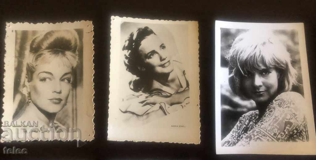 Auction  Set of 10 photos of European movie stars 50s of the twentieth century