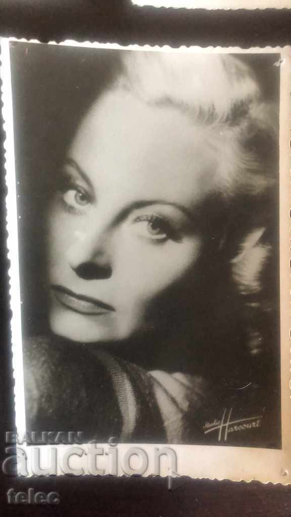 Set of 10 photos of European movie stars 50s of the twentieth century - 5