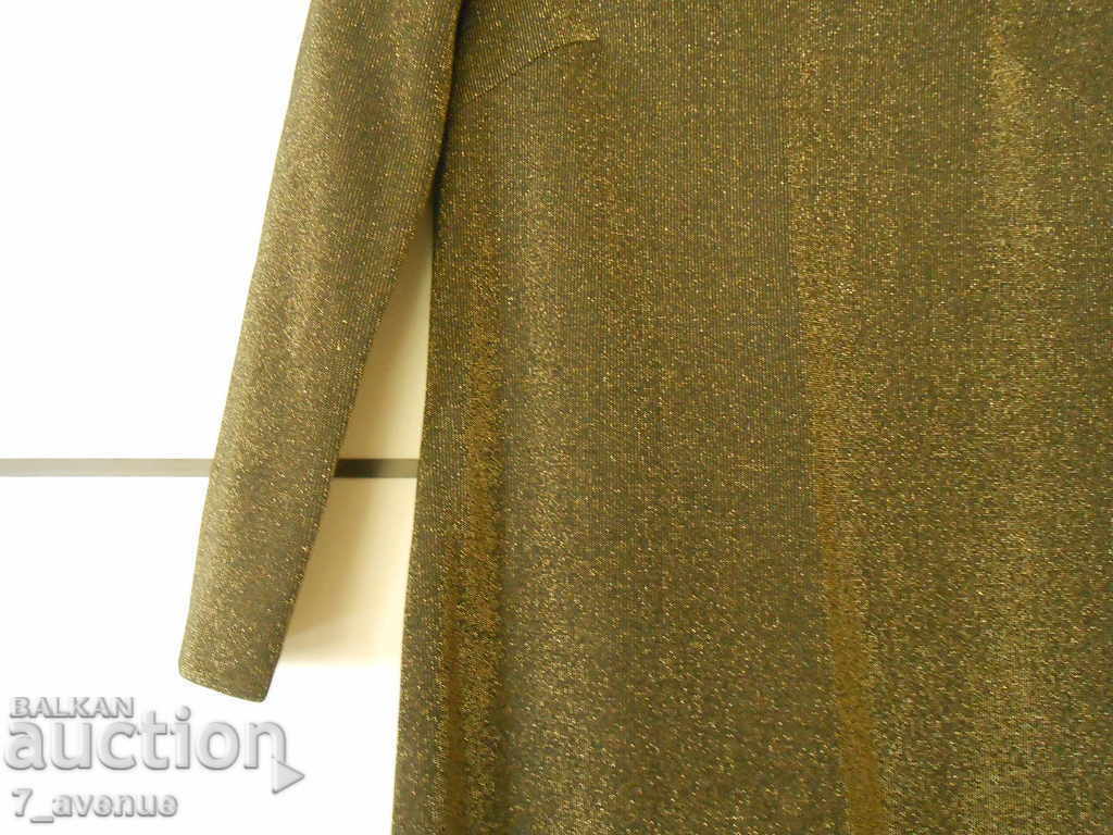 DRESS with gold thread, ankle length VINTAGE, 10.2020 - 6 DRESS with gold thread, ankle length VINTAGE, 10.2020 - 6