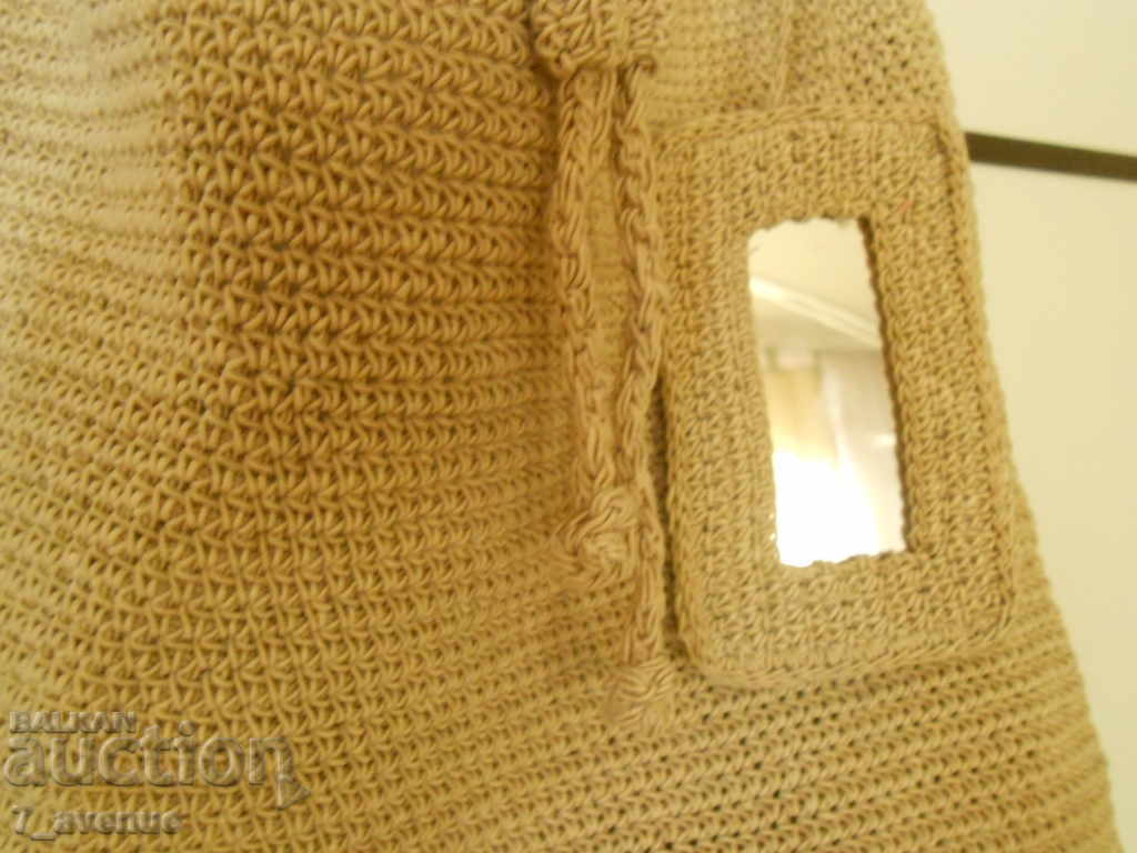 Delivery of WOMEN'S BAG, knitted with a mirror, VINTAGE Delivery of WOMEN'S BAG, knitted with a mirror, VINTAGE