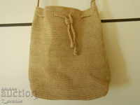 WOMEN'S BAG, knitted with a mirror, VINTAGE