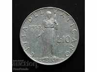 Vatican. 10 GBP 1952