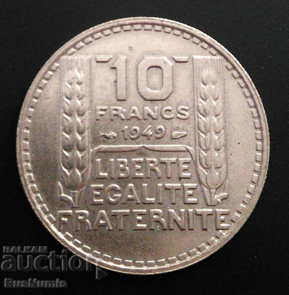 Франция. 10 франка 1949 г.