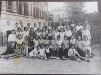 1933 FOTO FOTOGRAFIE CARTON COPILĂ ȘCOALĂ STUDENȚI CLASA