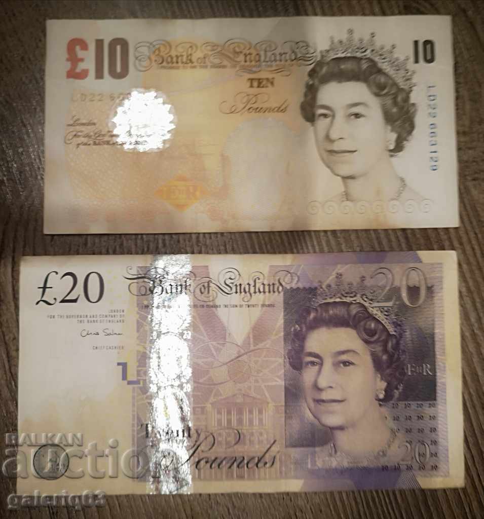 LOT 10 POUNDS 2000 and 20 POUNDS 2006/10 and 20 POUNDS