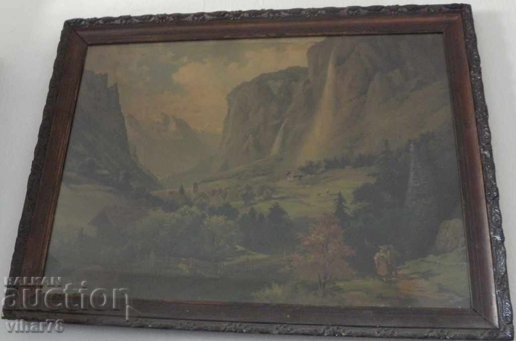 Доставка на СТАРА КАРТИНА-ЛИТОГРАФИЯ В РАМКА Доставка на СТАРА КАРТИНА-ЛИТОГРАФИЯ В РАМКА