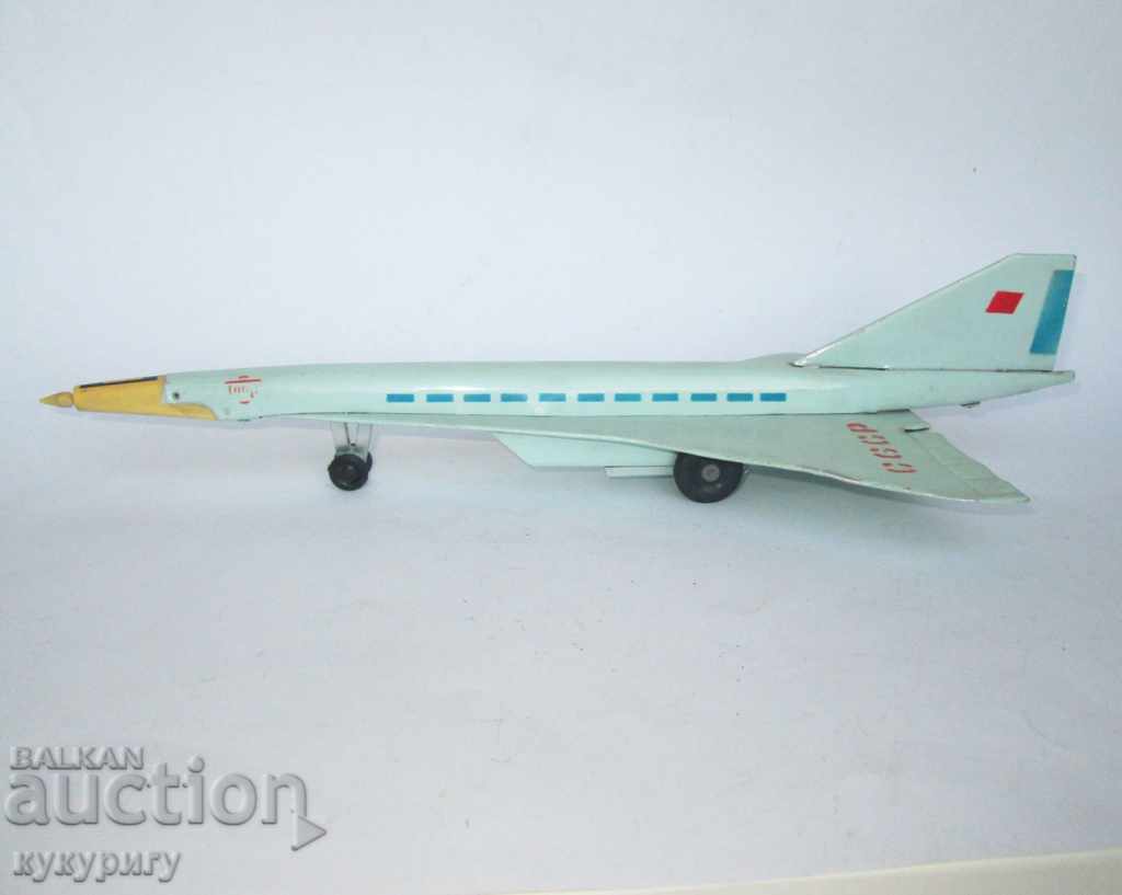 Παλιό ρωσικό αεροσκάφος παιχνιδιών λαμαρίνας TUS4 της ΕΣΣΔ με τιμή 200.00 BGN | € 102.26 Παλιό ρωσικό αεροσκάφος παιχνιδιών λαμαρίνας TUS4 της ΕΣΣΔ με τιμή 200.00 BGN | € 102.26