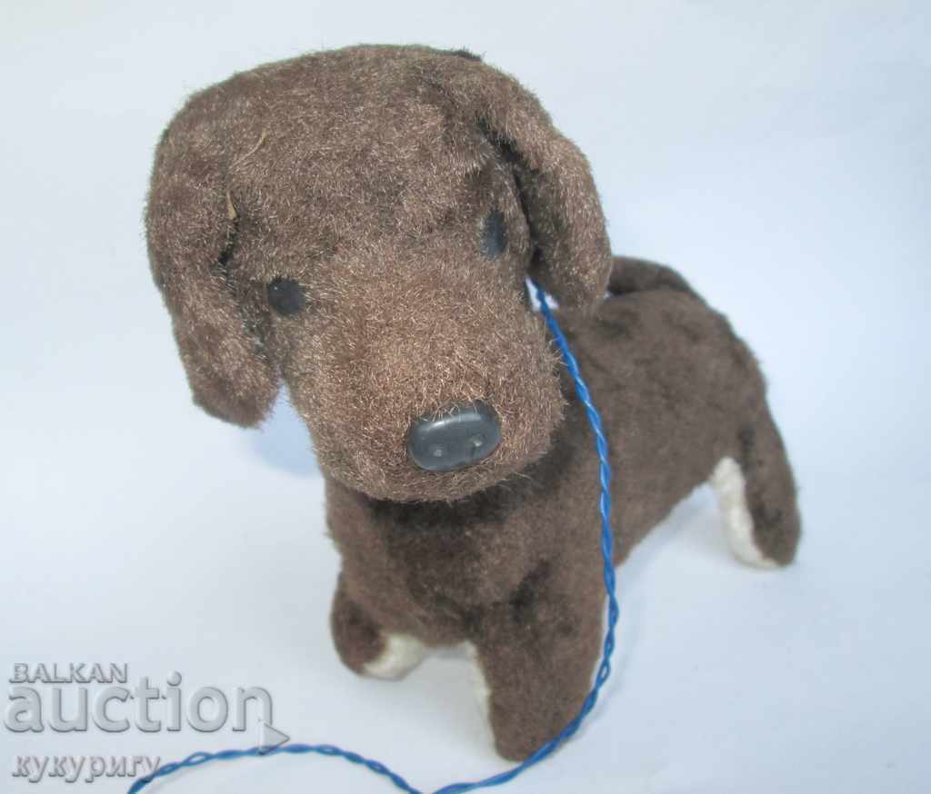 Παλιά ρωσική ΕΣΣΔ Soc παιχνίδι βελούδινο σκυλί με μπαταρία - 6 Παλιά ρωσική ΕΣΣΔ Soc παιχνίδι βελούδινο σκυλί με μπαταρία - 6