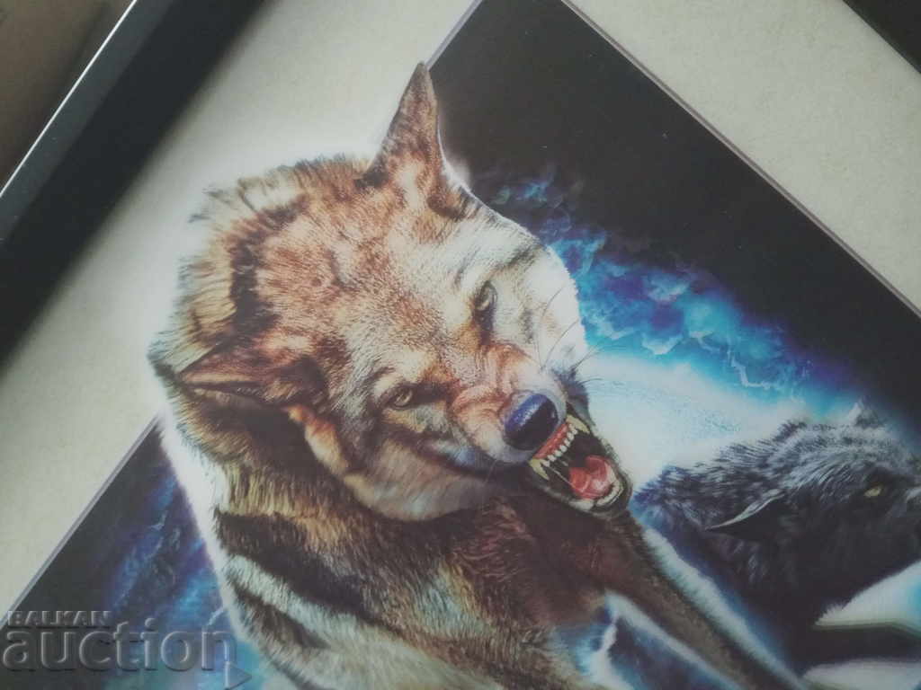 Τρισδιάστατη ζωγραφική Wolf από τον Patrick Ollila