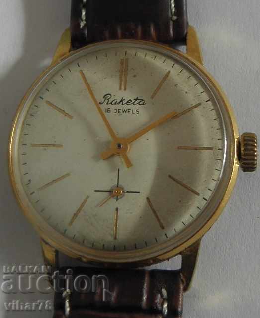 Delivery of GOLDEN MEN'S Wristwatch ROCKET-20 microns Delivery of GOLDEN MEN'S Wristwatch ROCKET-20 microns