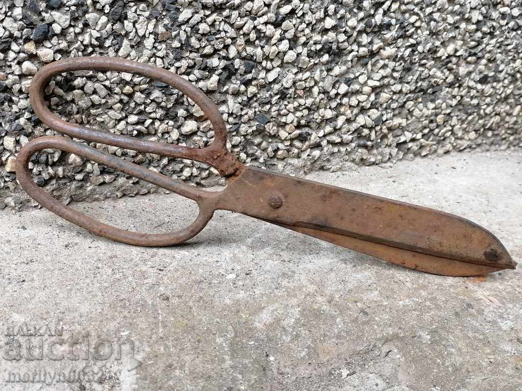Old forged scissors, wrought iron with price 29.00 BGN | € 14.83 Old forged scissors, wrought iron with price 29.00 BGN | € 14.83