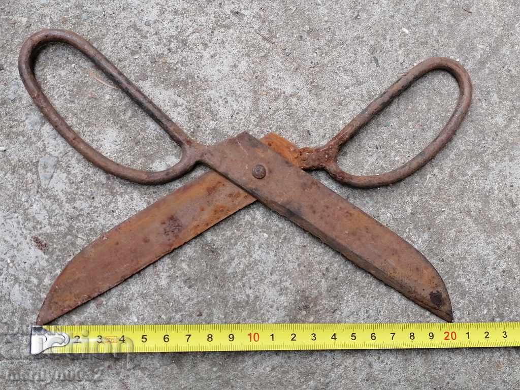 Old forged scissors, wrought iron - 5 Old forged scissors, wrought iron - 5