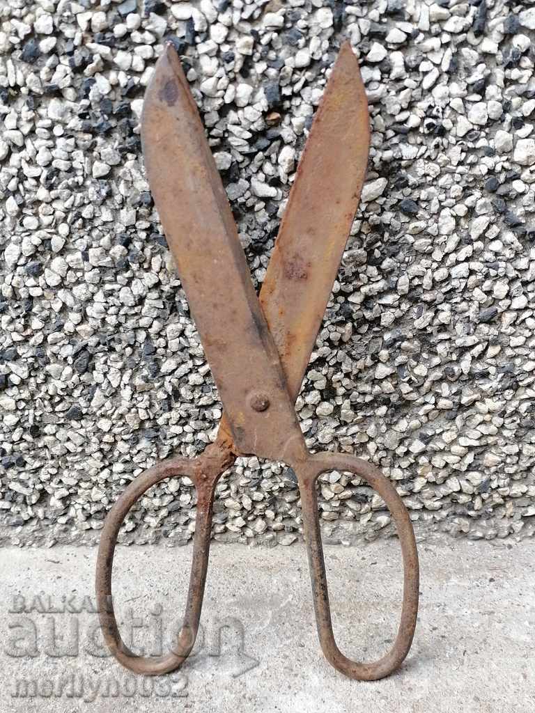 Old forged scissors, wrought iron - 7 Old forged scissors, wrought iron - 7