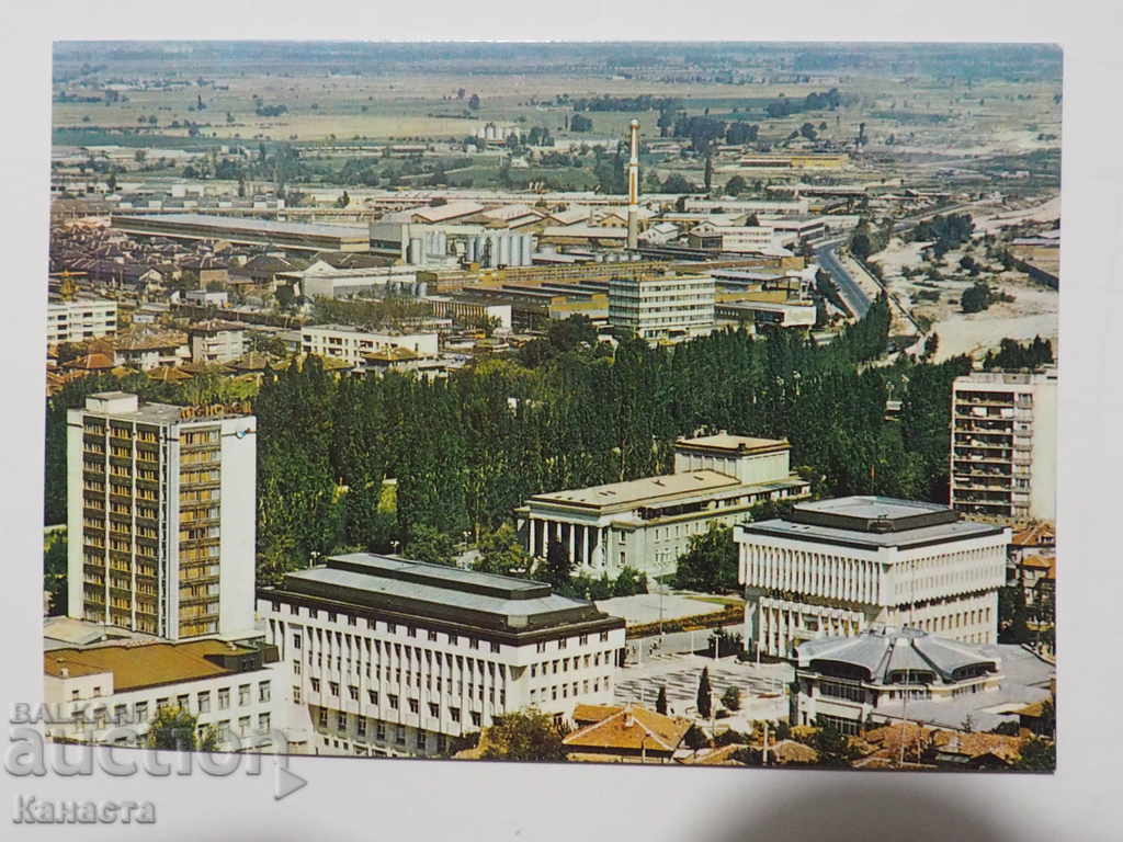 Πανοραμική θέα Asenovgrad από την πόλη 1987 K 289