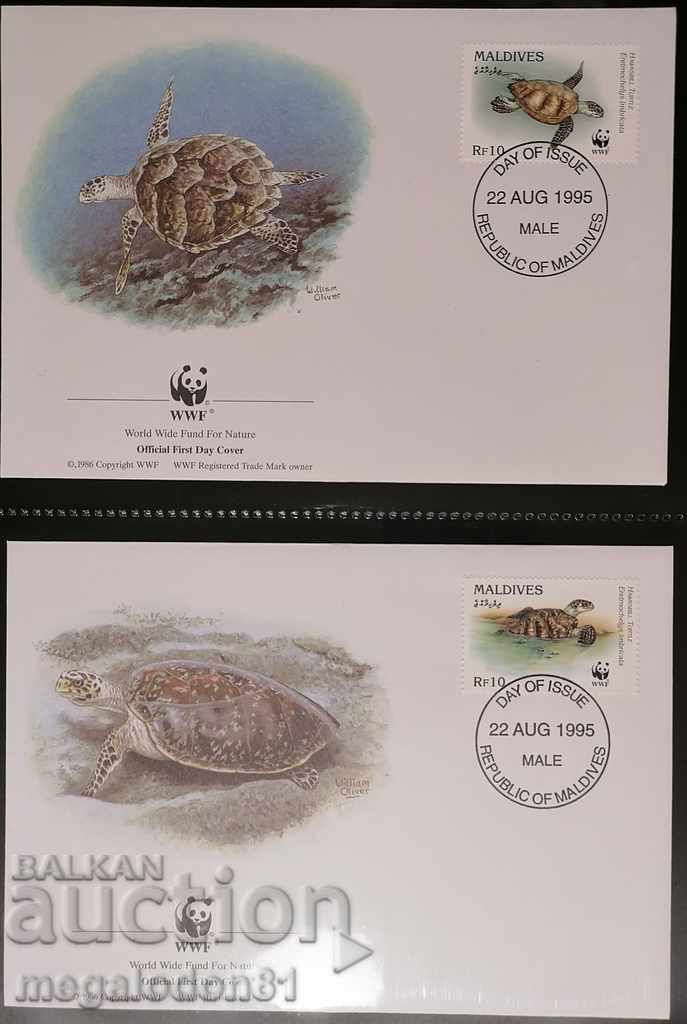Maldive - broaște țestoase marine, WWF