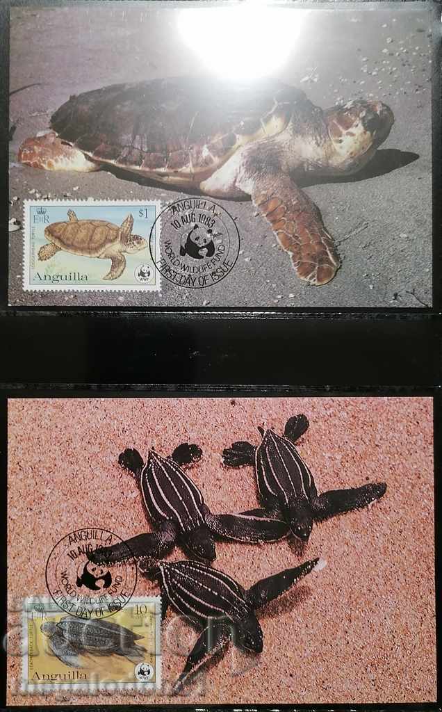 Ανγκουίλα - θαλάσσιες χελώνες, WWF