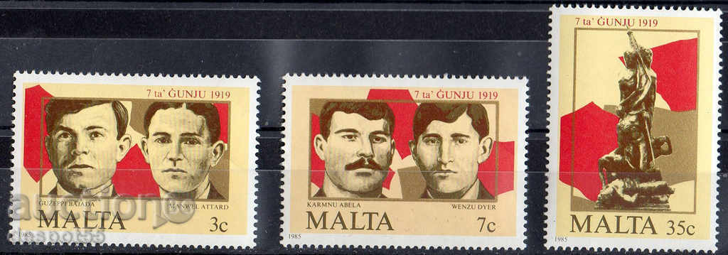 1985. Malta. '66 revoltă în 1919
