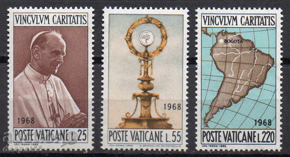 1968. Βατικανό. Ταξίδι Paolo VI στην Μπογκοτά.