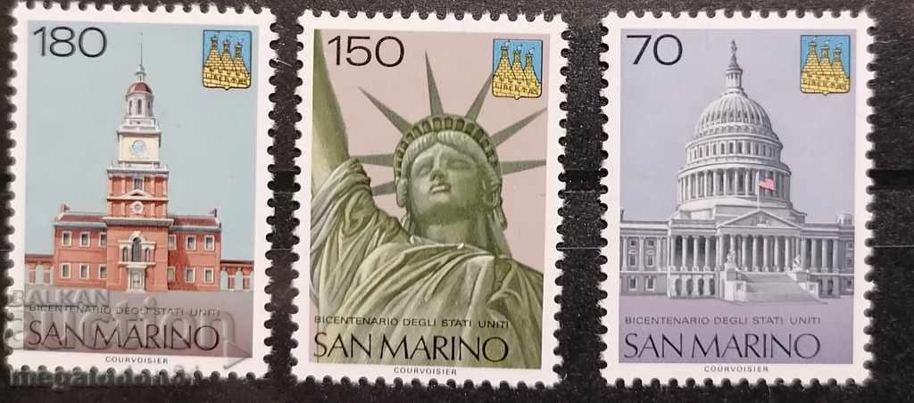Σαν Μαρίνο - Αμερικανικά μνημεία ανεξαρτησίας